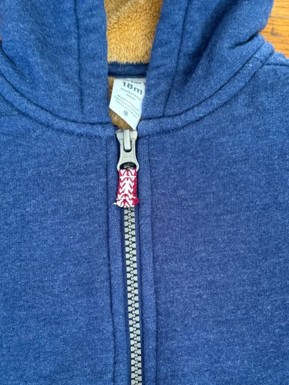 Carter's Toddler Zip-Up Fleece Jacket in Navy Blue
